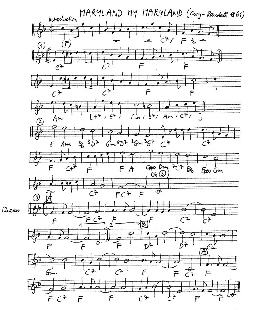 maryland my maryland leadsheet – book us for your next 20s or gatsby event